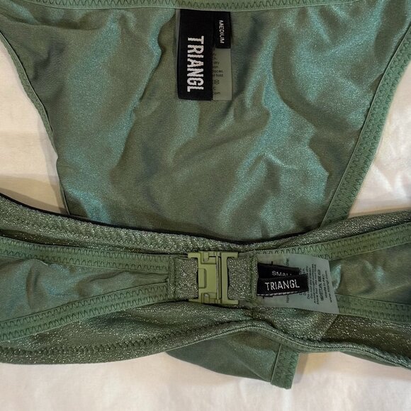 Triangl Vance-Fawn sparkle matching bikini top and bottom with bag - Picture 8 of 8